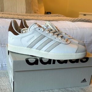 adidas White and Brown Sneakers
